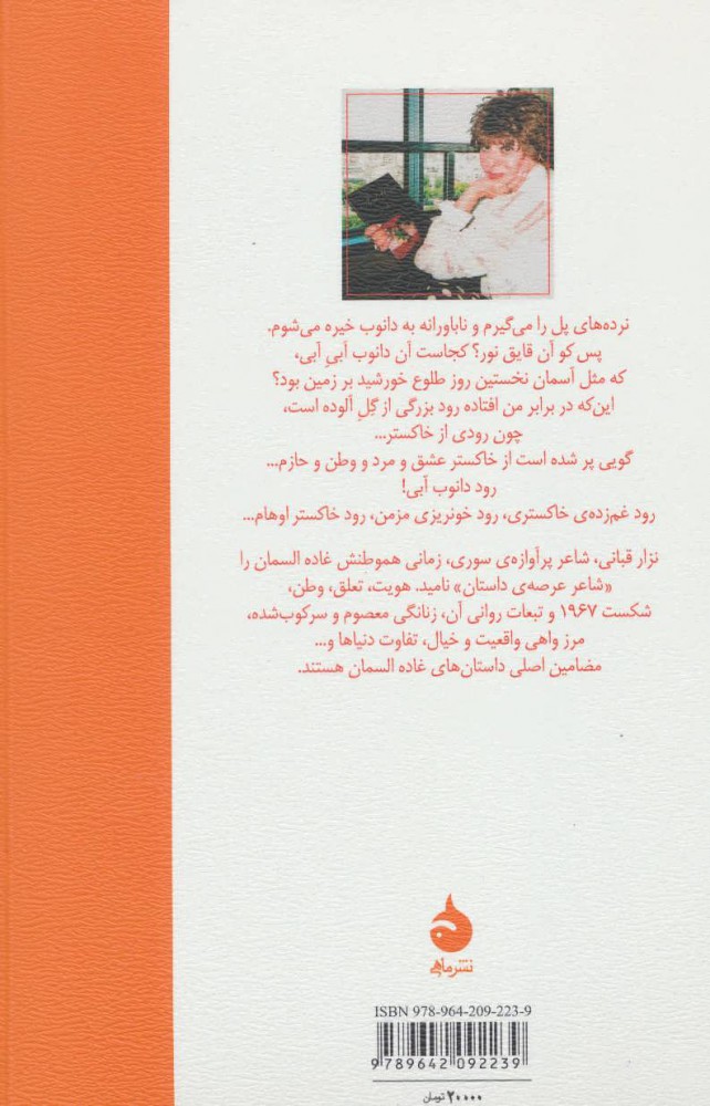 کتاب دانوب خاکستری نشر ماهی نویسنده غاده السمان مترجم نرگس قندیل زاده جلد شومیز قطع رقعی