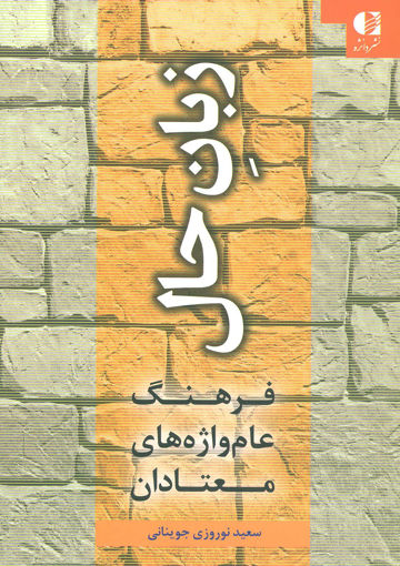 کتاب زبان حال (فرهنگ عام واژه های معتادان) نشر دانژه نویسنده سعید نوروزی جوینانی جلد شومیز قطع رقعی