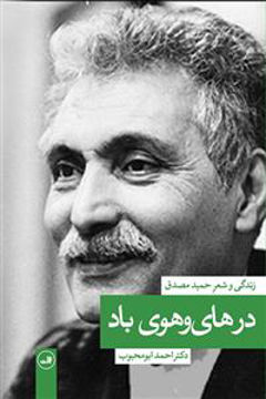 کتاب در های و هوی باد (زندگی و شعر مصدق) نشر ثالث نویسنده احمد ابومحبوب جلد گالینگور قطع رقعی