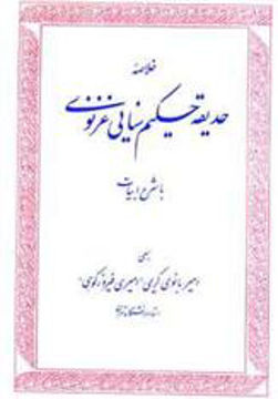 کتاب خلاصه حدیقه حکیم سنایی غزنوی با شرح ادبیات نشر زوار نویسنده مجدود بن آدم سنایی جلد شومیز قطع رقعی