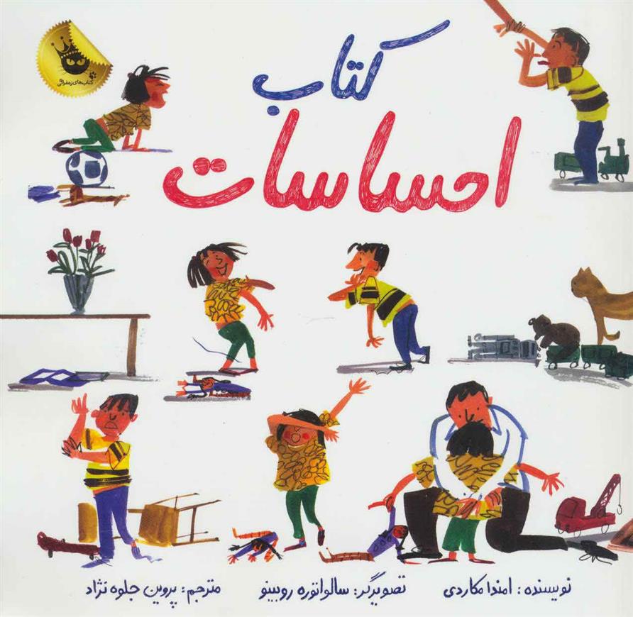 کتاب کتاب احساسات نشر زعفران نویسنده امندا مکاردی مترجم پروین جلوه نژاد جلد شومیز قطع خشتی