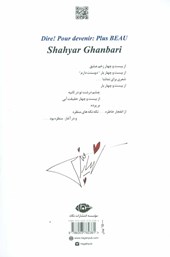 کتاب گفتن برای زیبا شدن نشر نگاه نویسنده شهیار قنبری جلد شومیز قطع رقعی